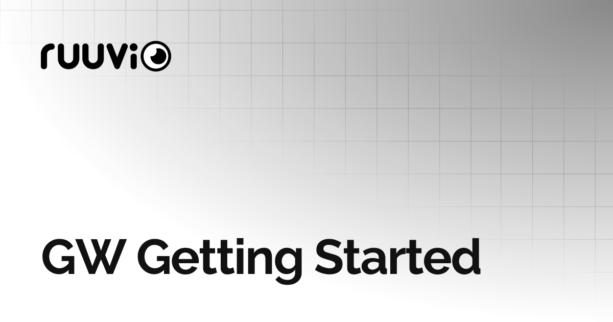 GW Getting Started | docs