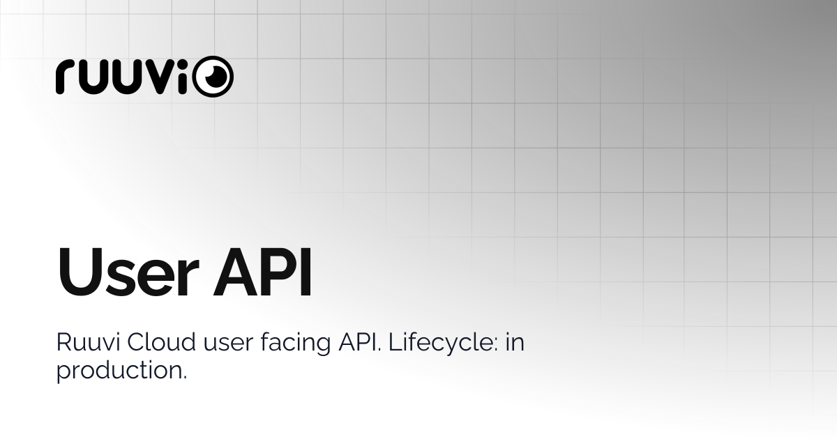 User API | docs